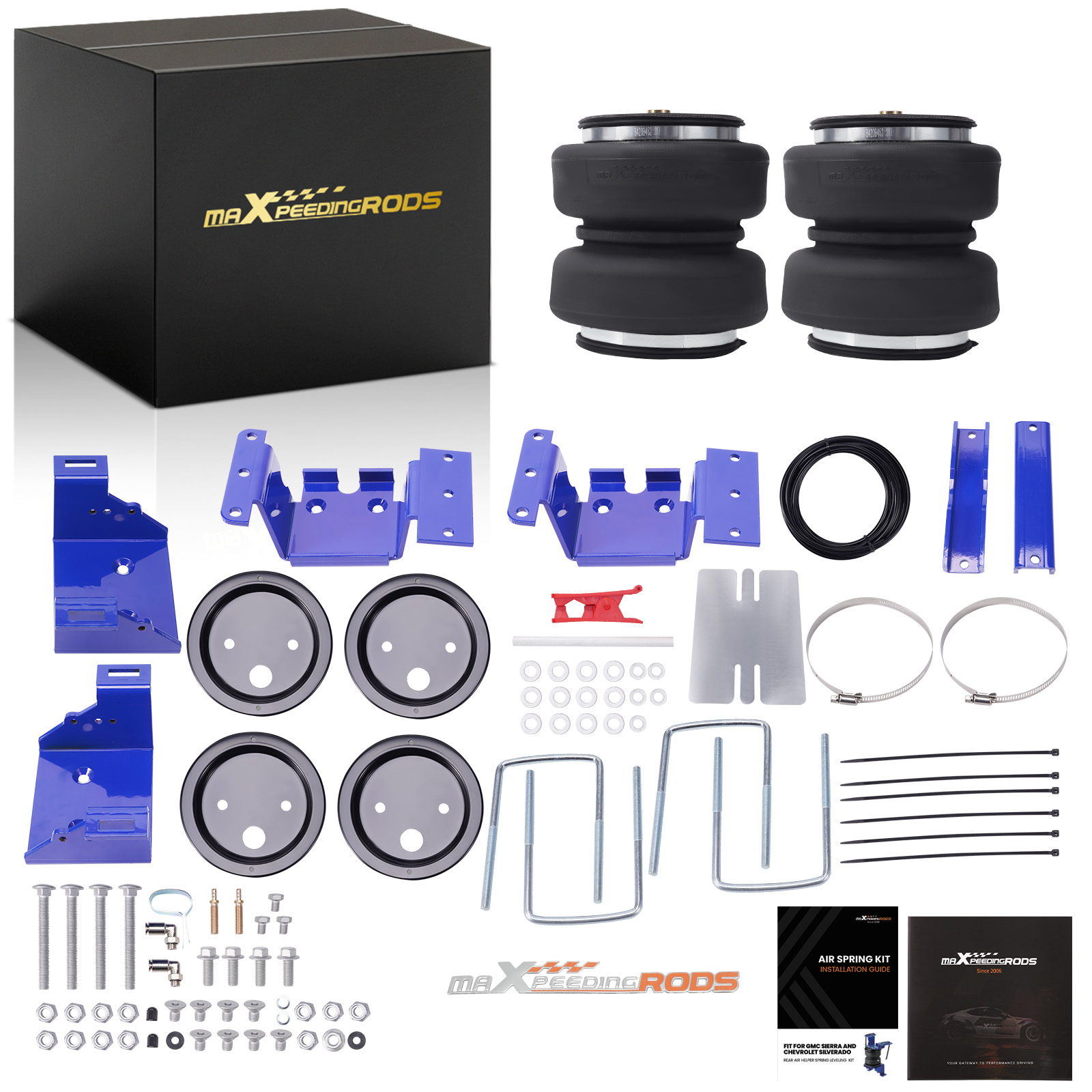 Load Air Assist Sping Bag Helper Kit For For GMC Sierra 2500 3500 HD 2011-2019