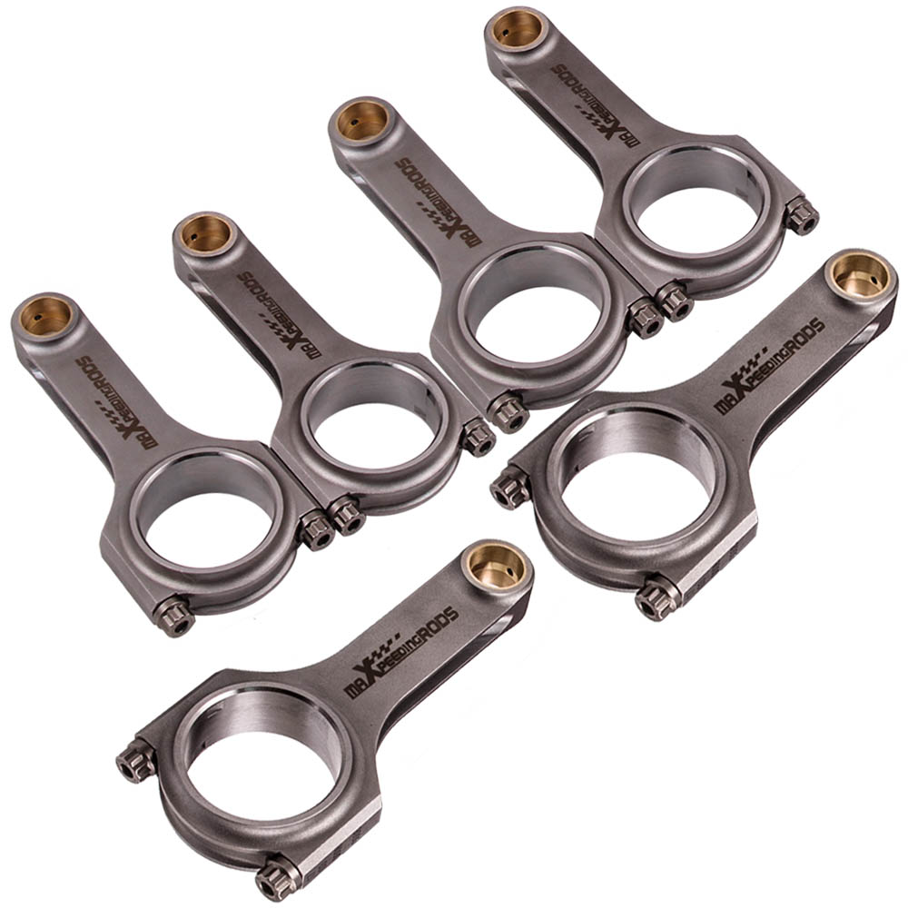 6x H-Beam Connecting Rods For BMW 3 5 7 Series 328i 528i E36 E46 M52B28 5.315