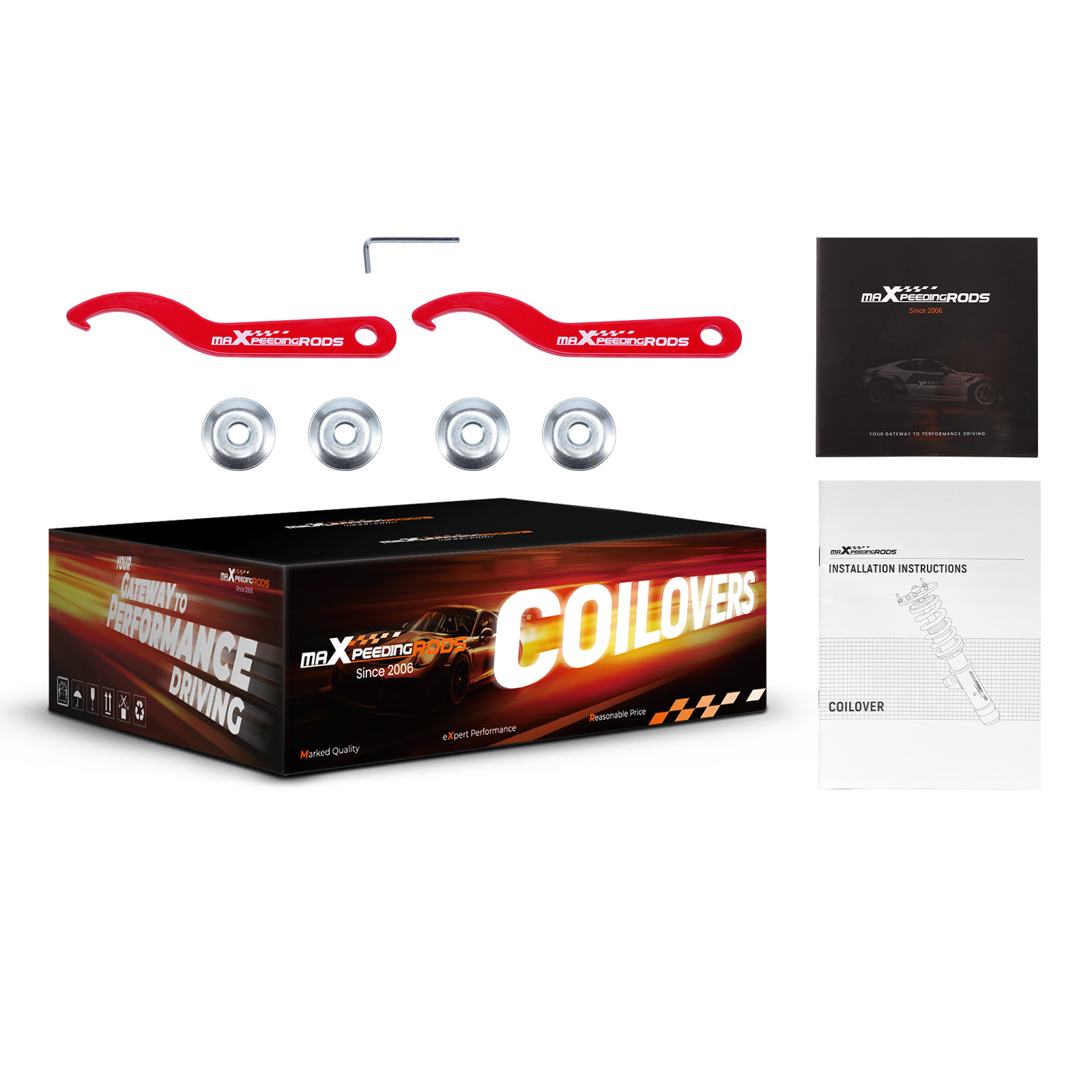 24 Way Adjustable Damper Coilover For BMW E46 3-Series 330ci 325ci 323ci 00-07