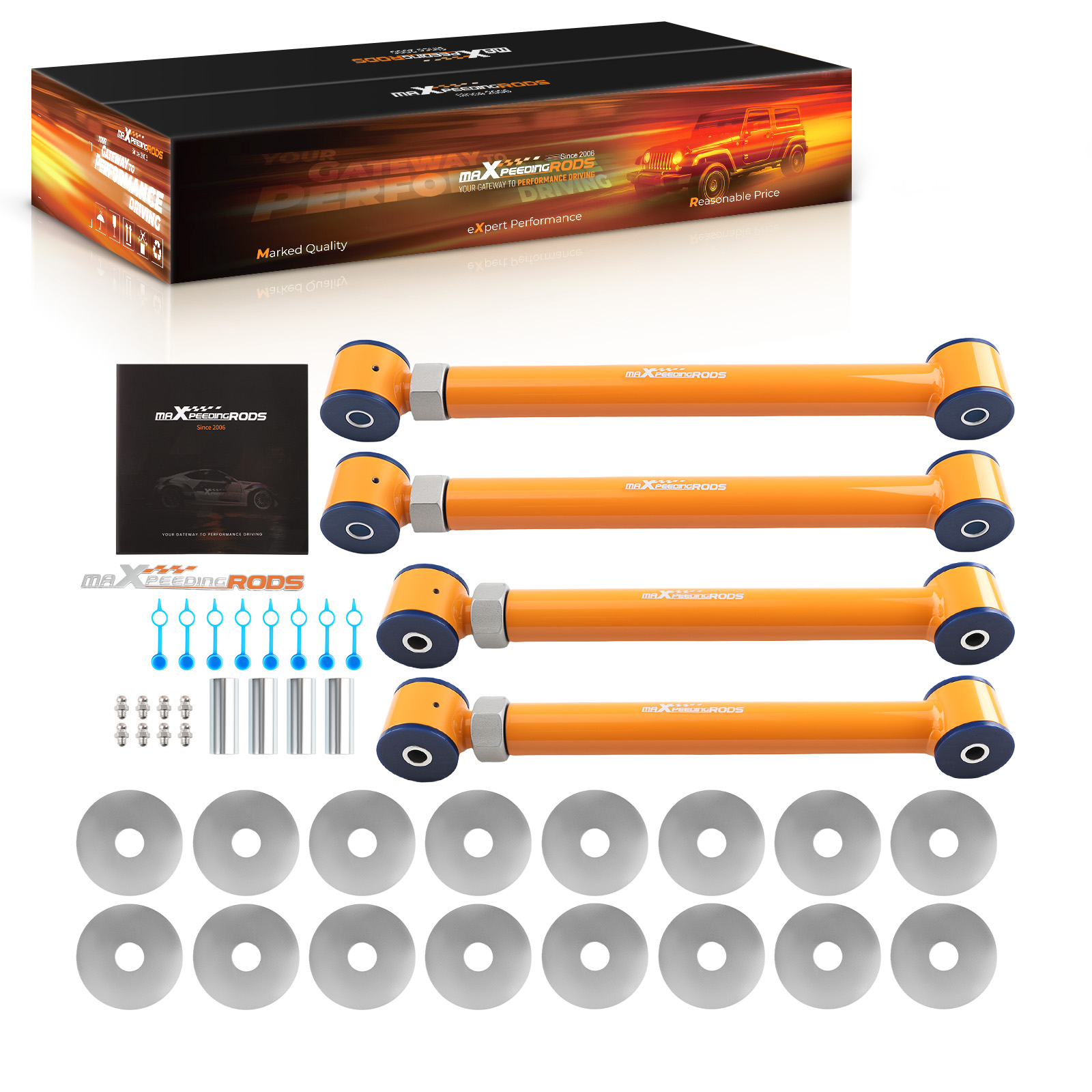 4Pcs Adjustable HD Front Control Arms 0-6