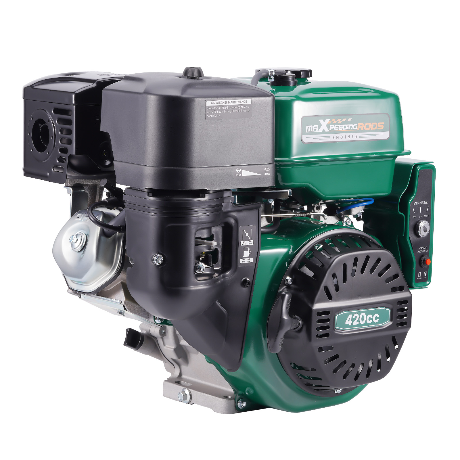 15HP 420cc Electrical Start Horizontal Gasoline Engine Motor For Log Splitte