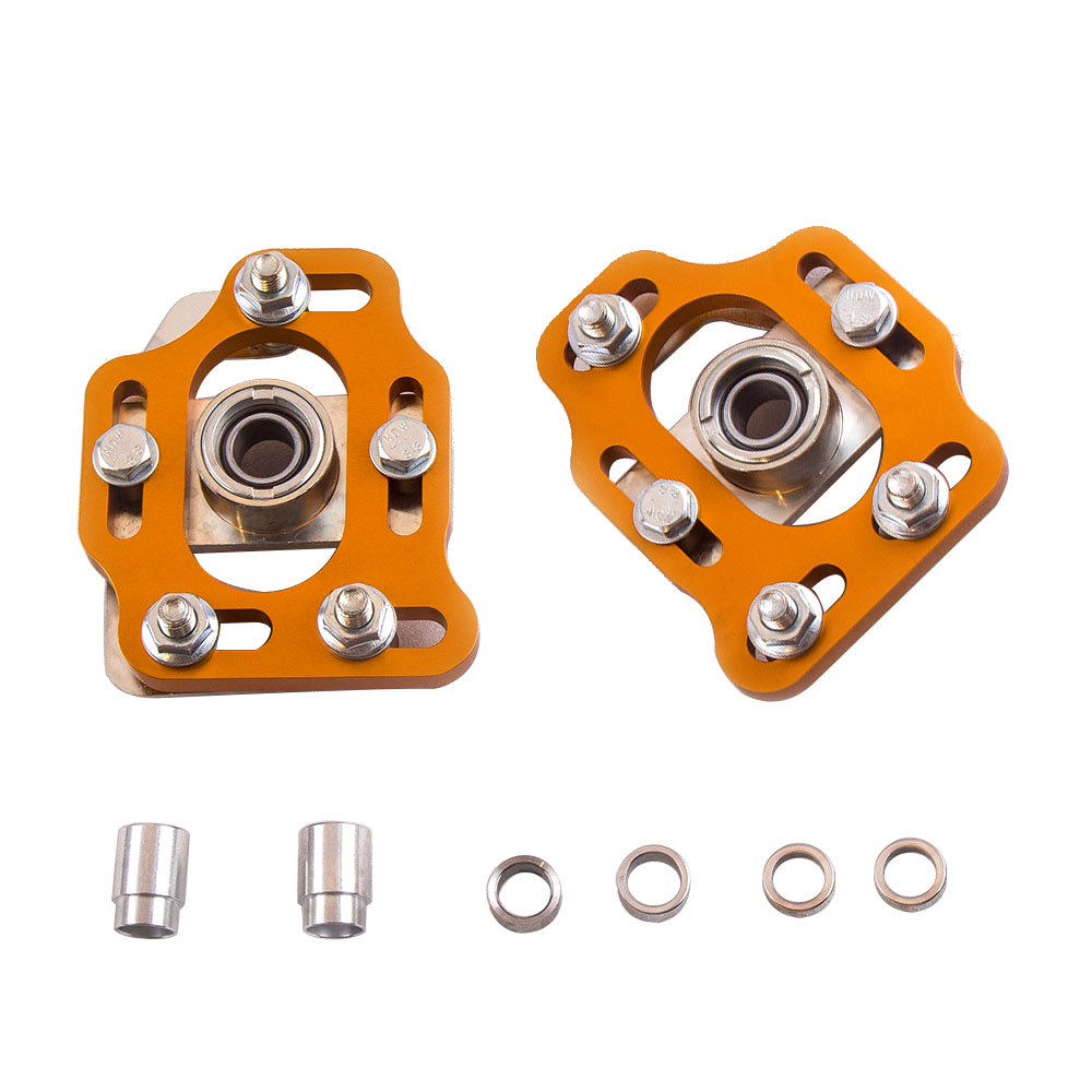 2 Pieces Front Adjustable Caster Plates Camber Plate for Ford Mustang 1979-1989