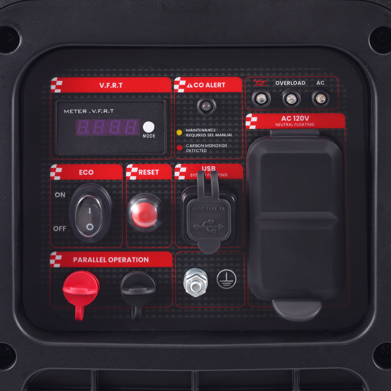 120V 2850W Inverter Generator Portable Quiet For Outdoor Camping Party