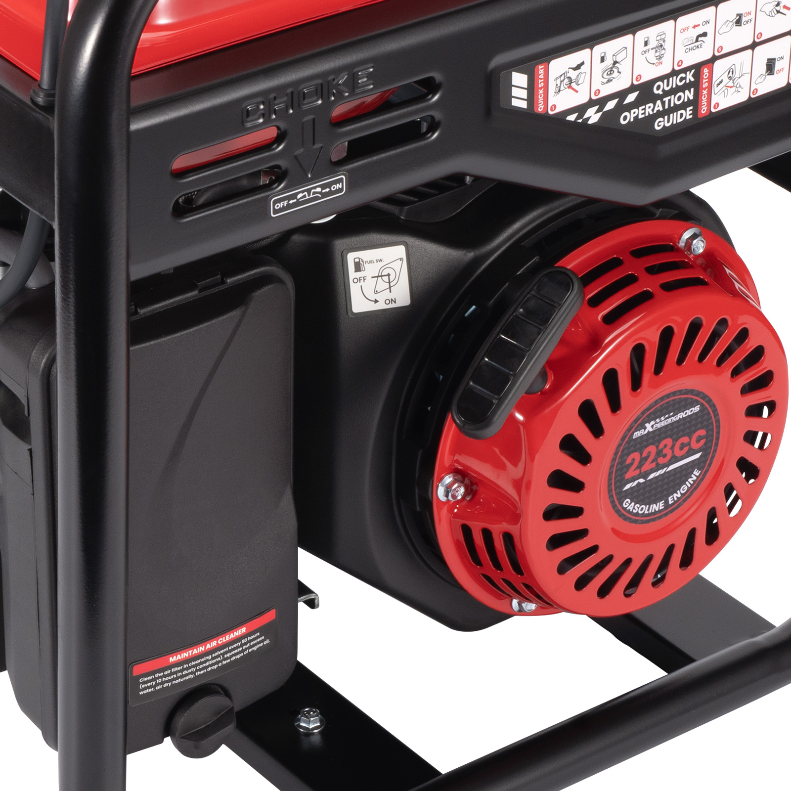 Gas Powered Generator 4800W Peak Digital Inverter Pure Sine Wave USB Outlets