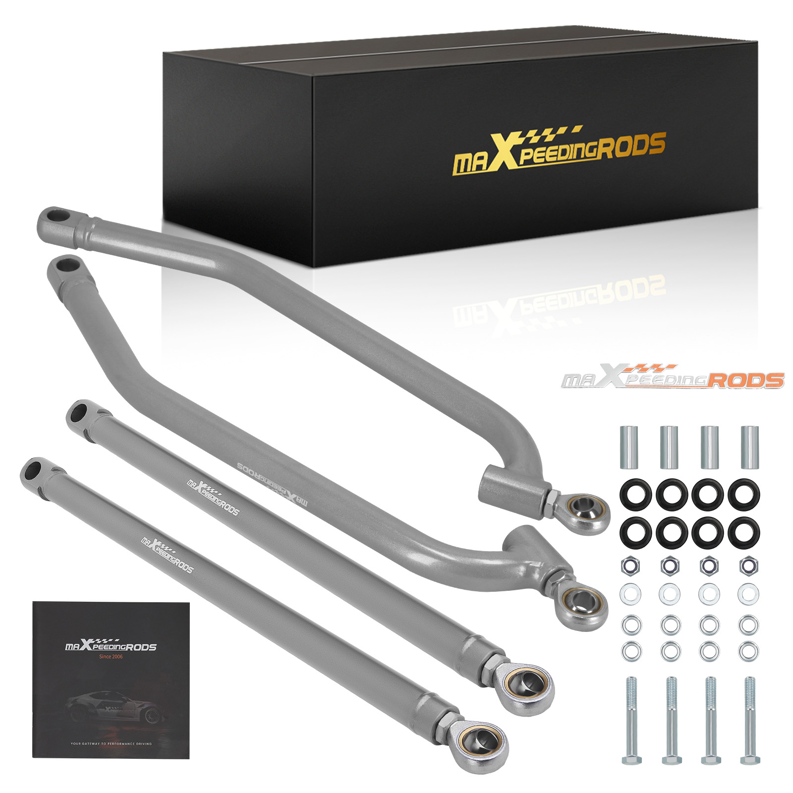 Rear Upper Lower High Clearance Radius Rods Bars For 2014-17 Polaris RZR 1000 XP