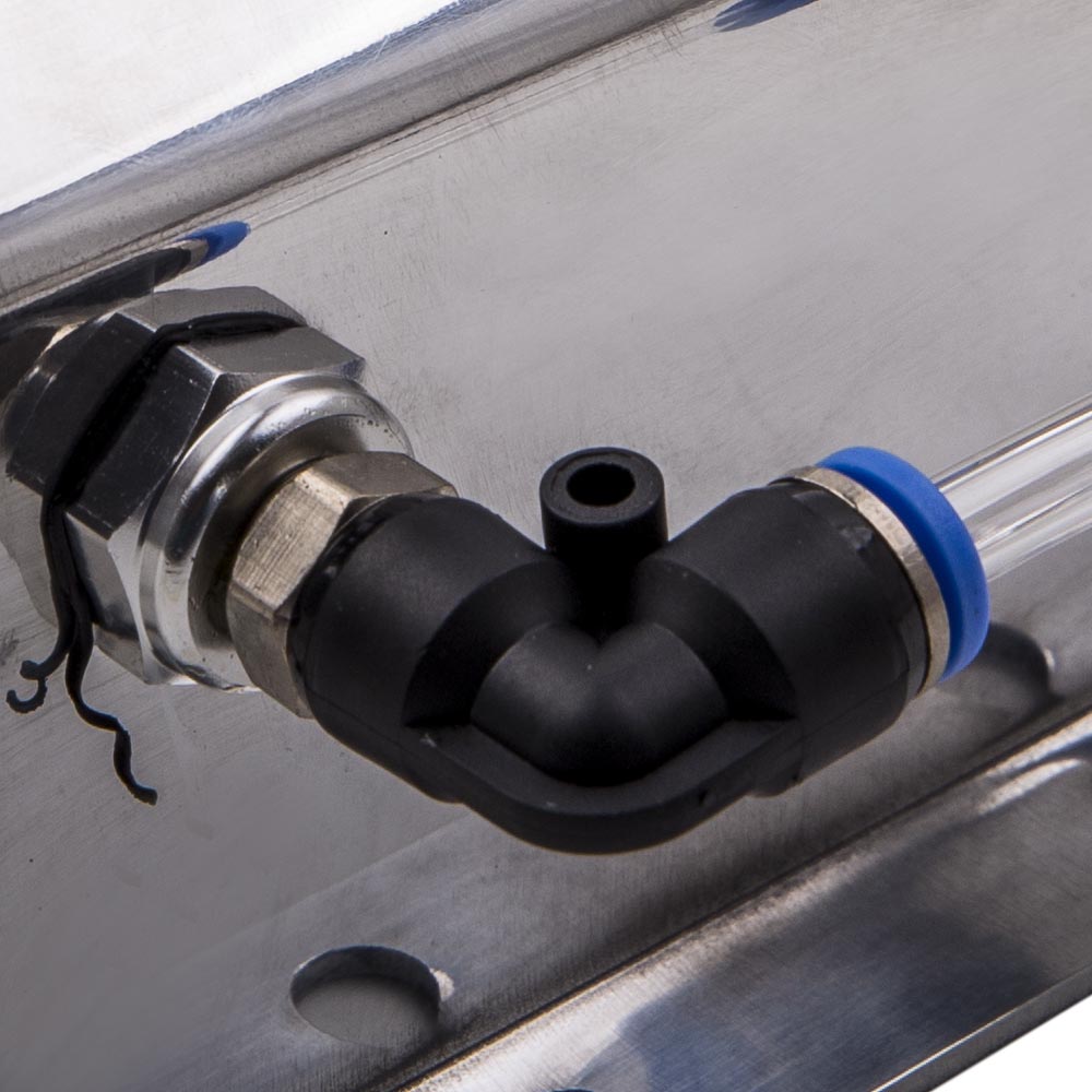 1l Aluminum Reservoir Radiator Coolant Overflow Bottle Recovery Water Tank W/cap