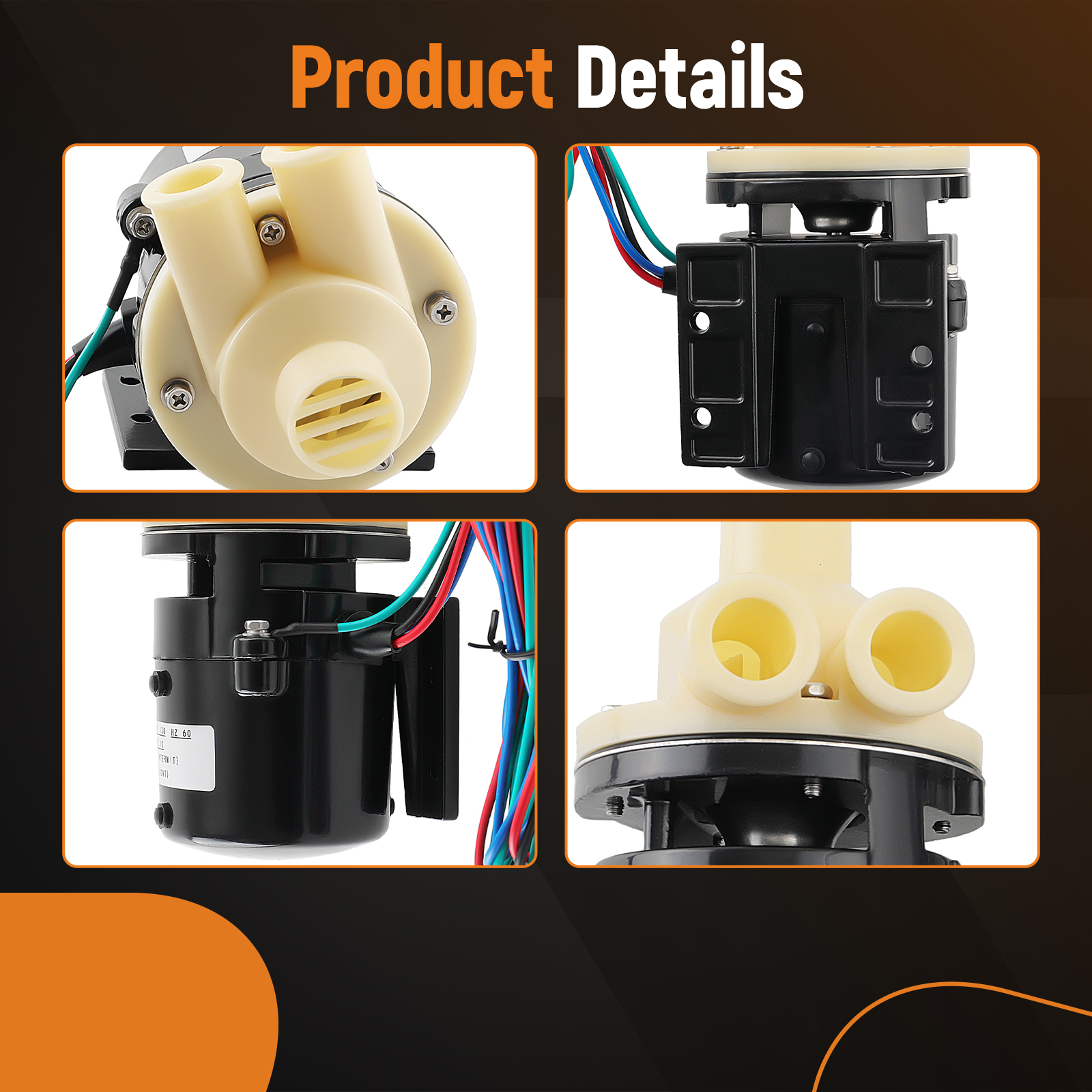 ！hagimaru！ Pump Motor Assembly for Hoshizaki Ice Maker Includes Capacitor