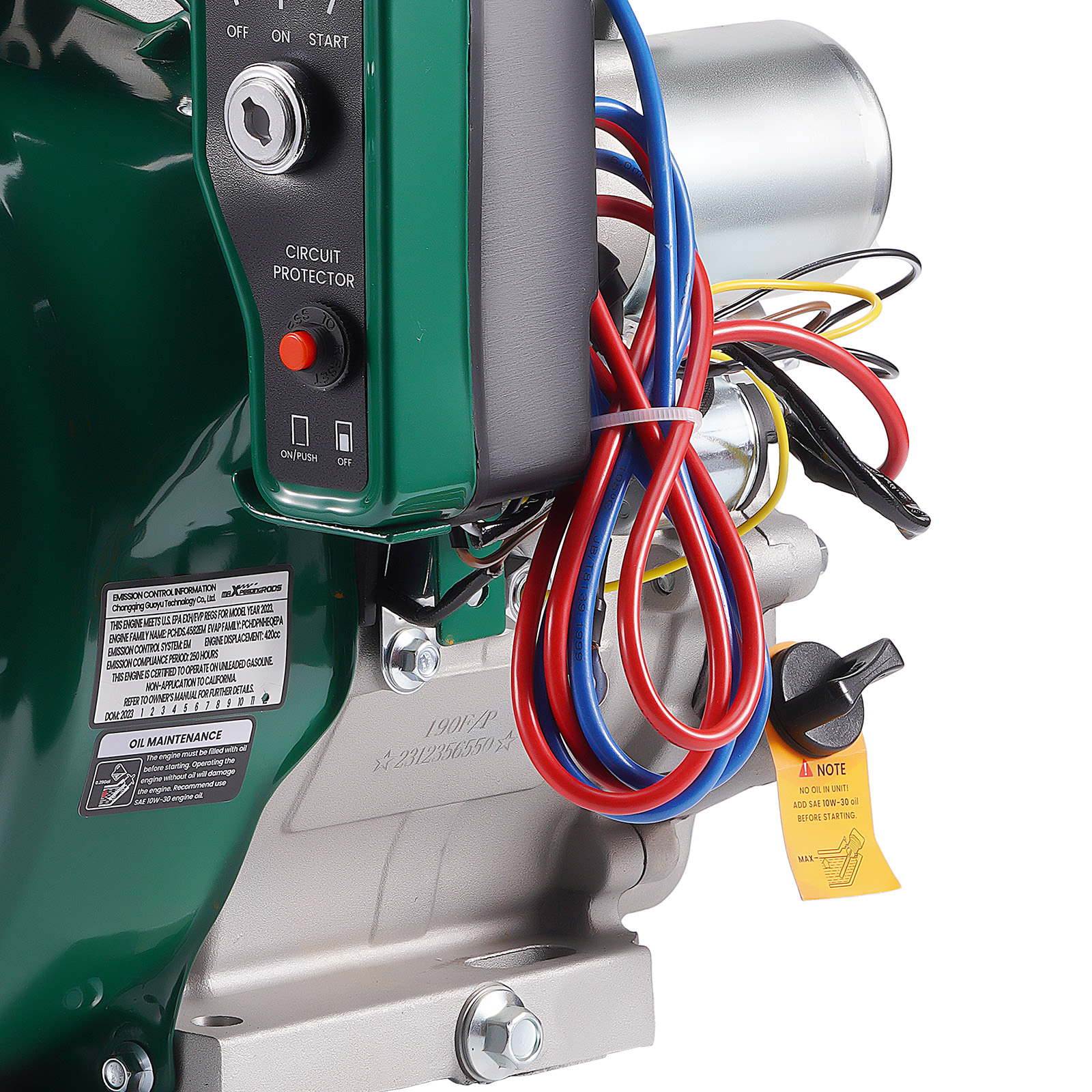 15HP 420cc Electrical Start Horizontal Gasoline Engine Motor For Log Splitte