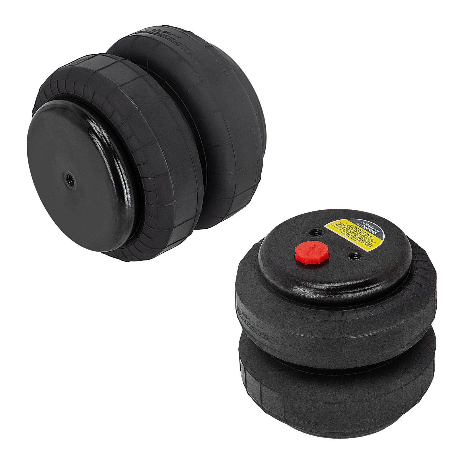 2X Universal Standard 2500lbs Air Spring Bag Double Bellow For GMC Toyota Ford