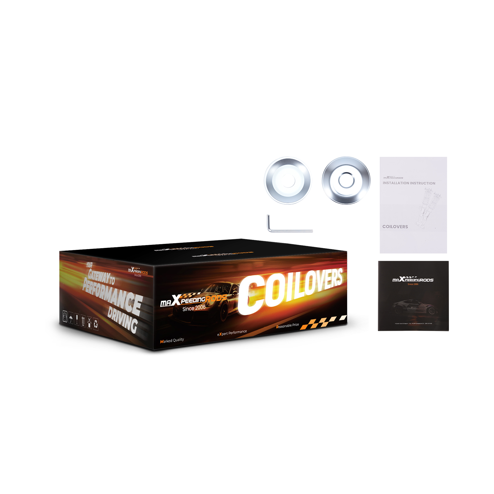 Coilover Spring & Shock Assembly For Honda Civic VII DX Coupe EM2 2001-2005