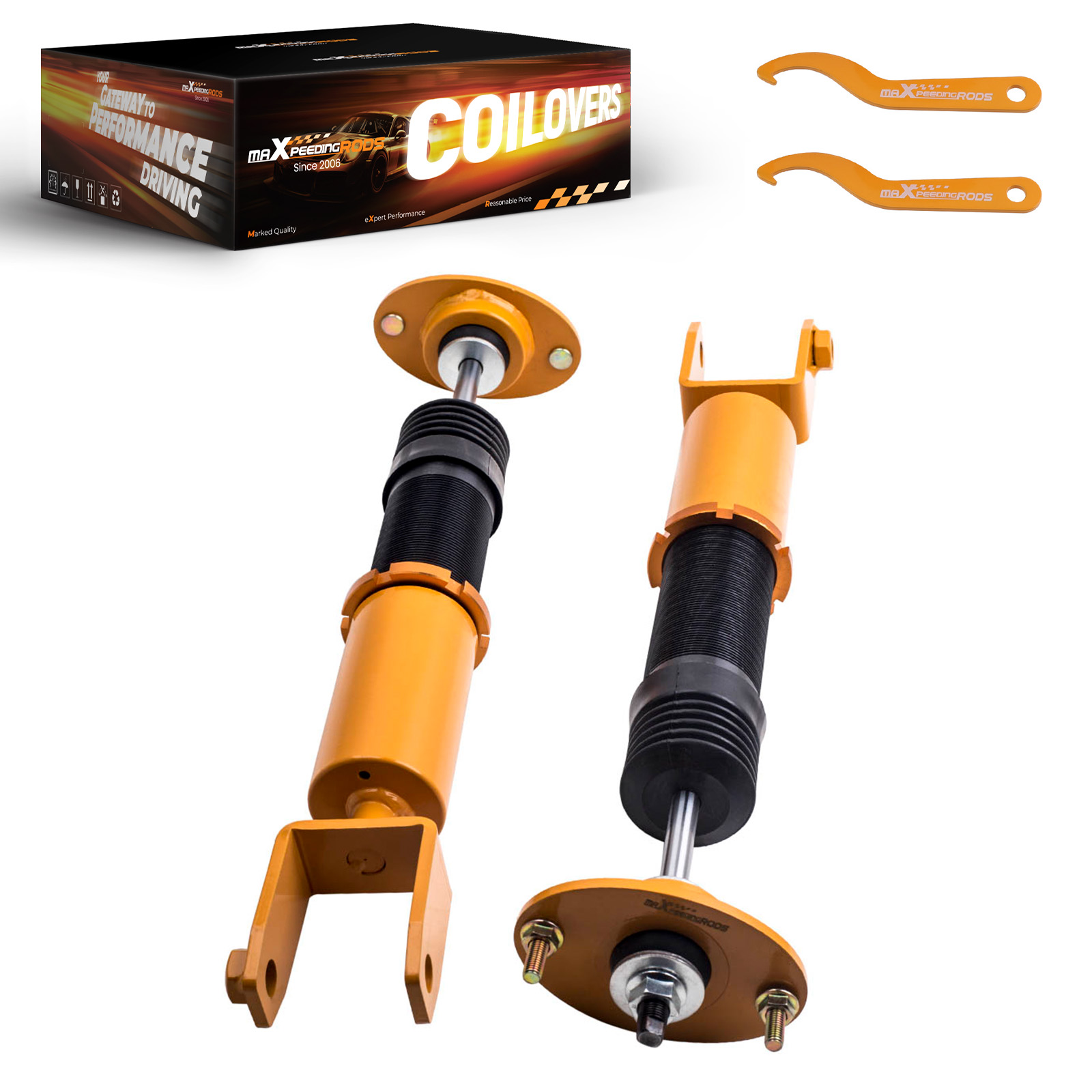 Pair Rear Active to Passive Shocks Conversion Kit for Cadillac SRX 2004-2009