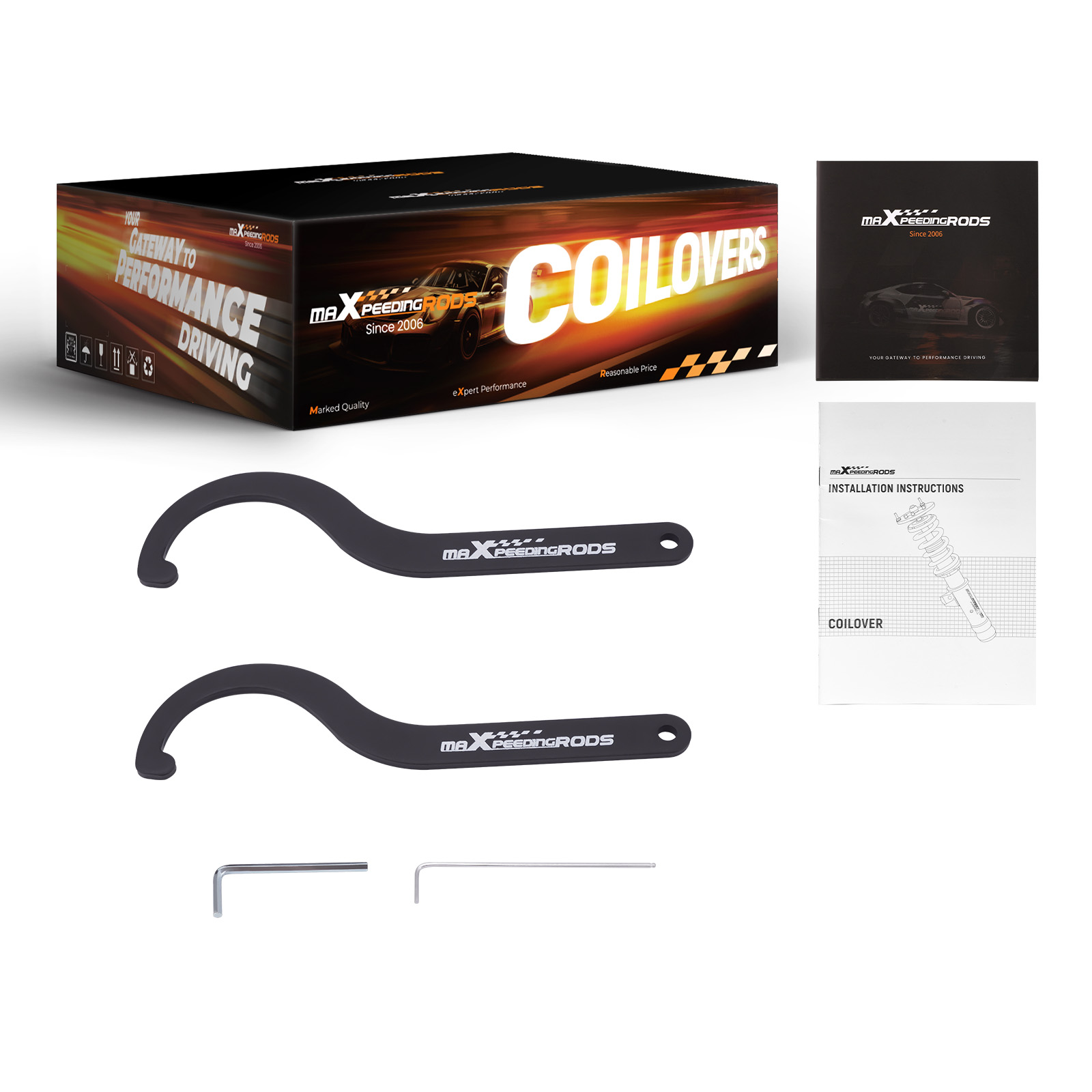 COT6 series 24 Damping Levels Coilover For Honda Accord VI 4-door sedan CG1 CG5