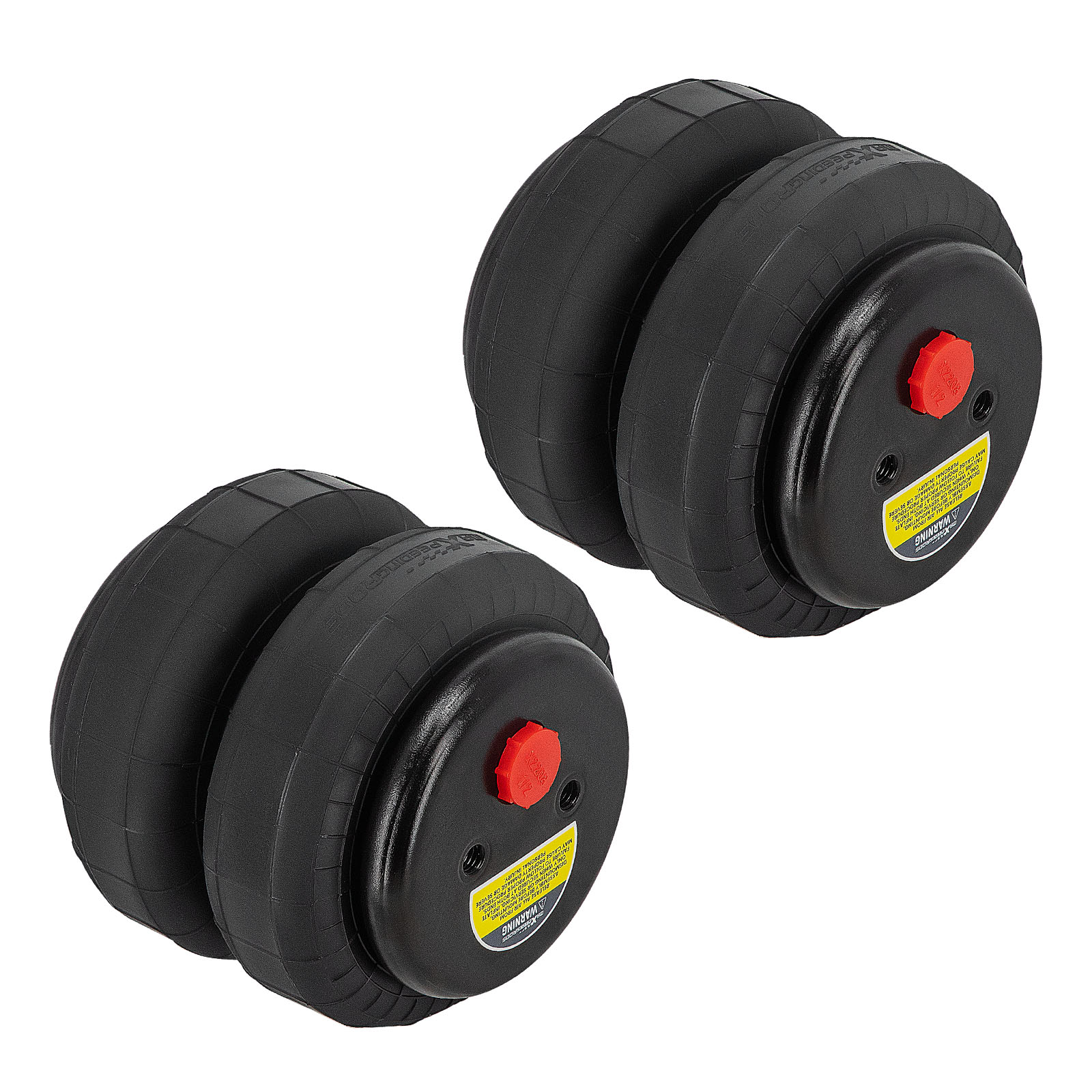 2X Universal Standard 2500lbs Air Spring Bag Double Bellow For GMC Toyota Ford