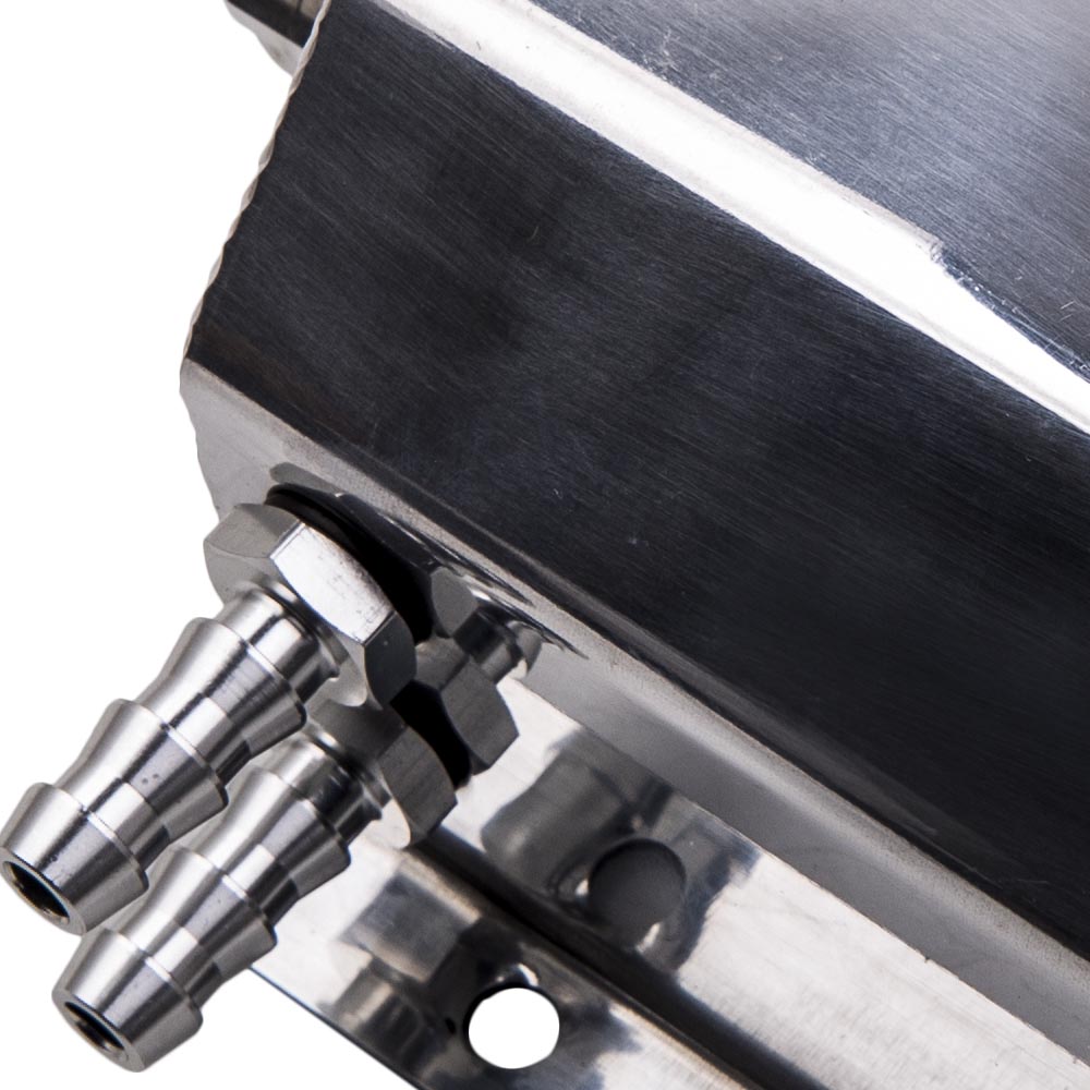 1L Aluminum Radiator Coolant Overflow Bottle Recovery Water Tank Sliver New