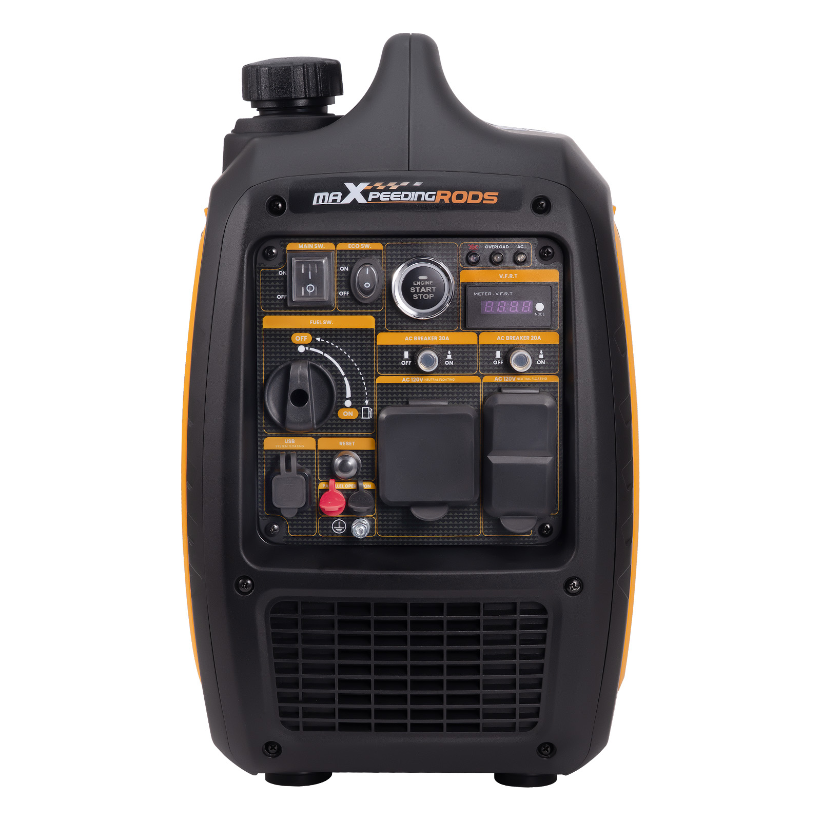 5KW Portable Inverter Generator Gas Powered Electric/Remote Start 120V