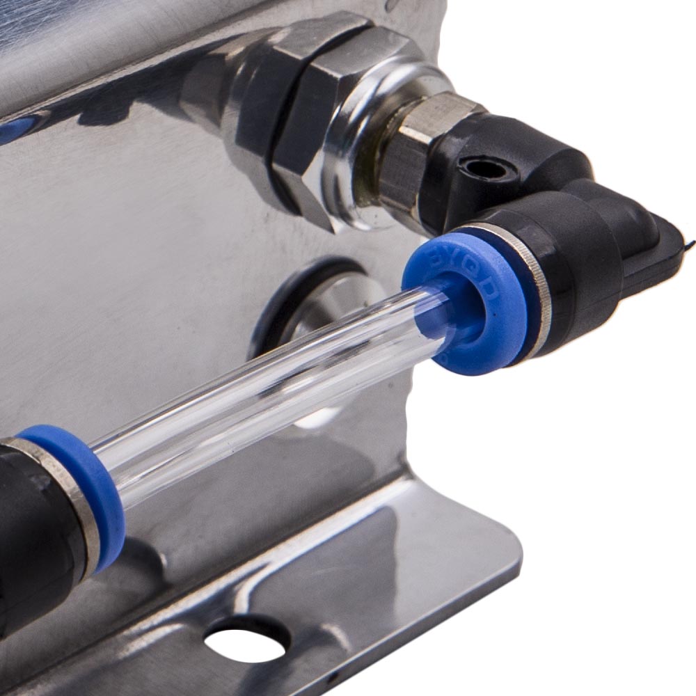 1L Aluminum Radiator Coolant Overflow Bottle Recovery Water Tank Sliver New