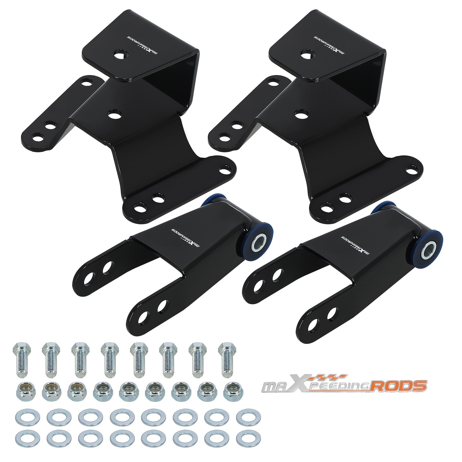 Lowering Drop Kit rear 4'' Hanger Shackle for Chevy GMC C10 2WD Pickup 1973-1987