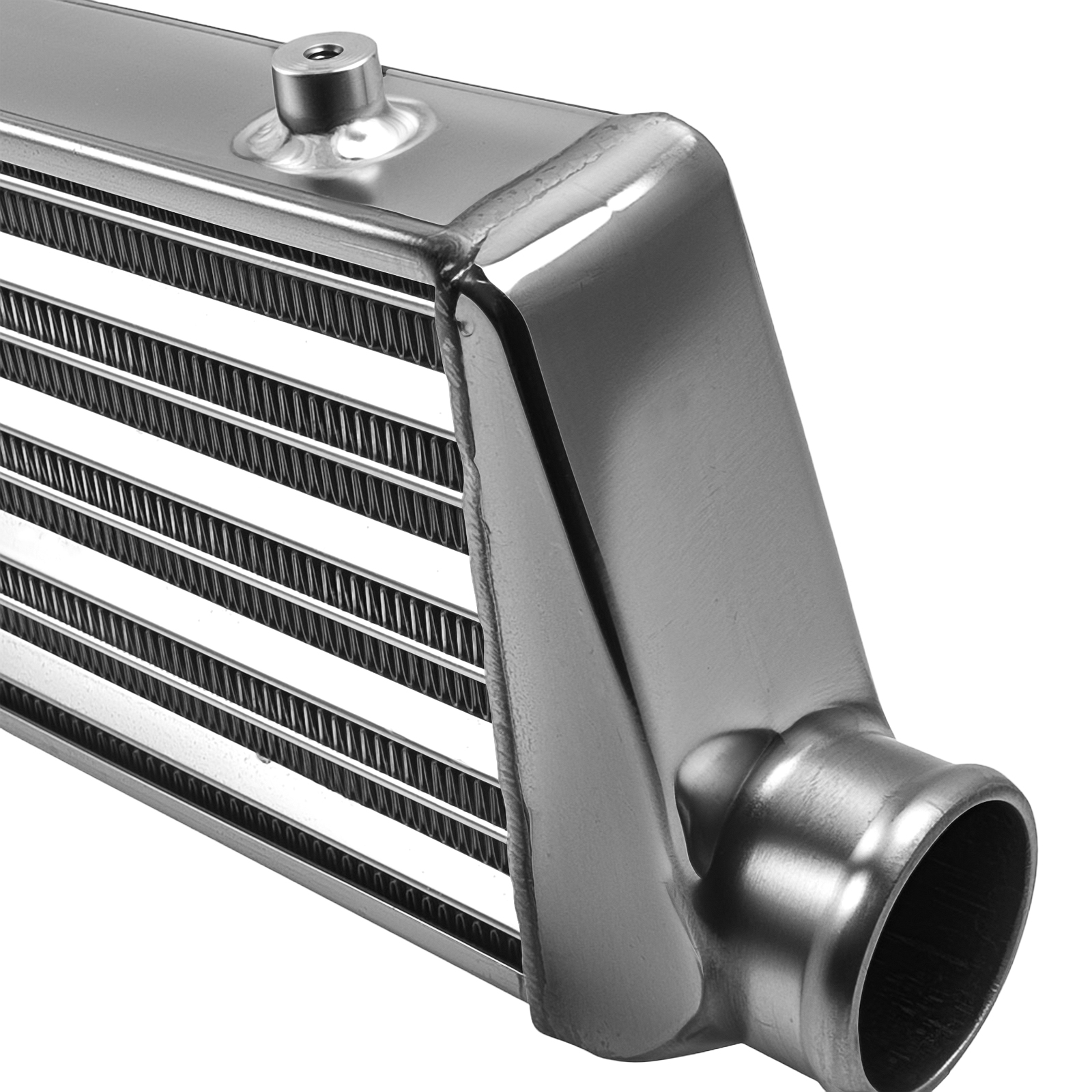 2.5'' Outlet / Inlet Bar & Plate Front Mount Turbo Intercooler 550x180x65mm