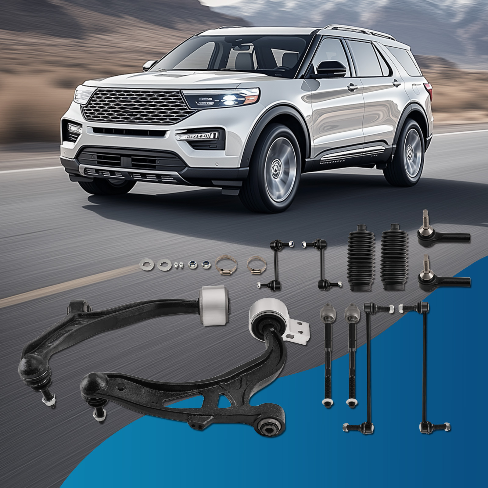 Front Lower & Upper Control Arms